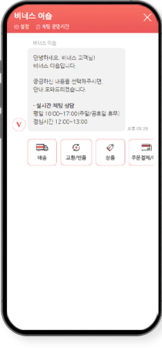 E-COMMERCE SOLUTION 온라인 쇼핑몰 CS 챗봇